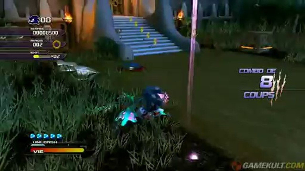 Sonic Unleashed : La Malédiction du Hérisson - Sonic à bloc