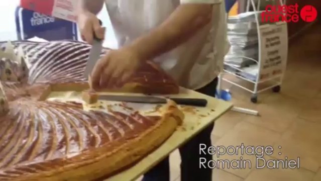 Une galette des rois d'un mètre de diamètre à Guingamp