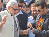 Narendra Modi and Salman Khan fly kites together