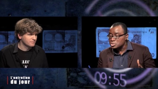 Entretien du jour du 150114 Matjules, Collectif Innovations Illuminations Politiques . Collectif qui a lancé une campagne avec des tags sur des billets de banque où il est inscrit Valls Démission