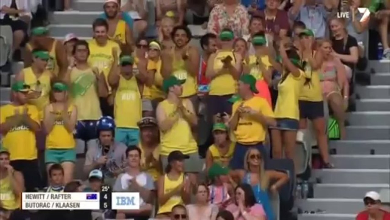 Lleyton Hewitt _ Patrick Rafter Vs Eric Butorac _ Raven Klaasen Australian Open 2014 Highlights