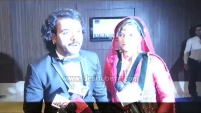 Toshi singer sharing his feeling during the red carpet of singer Toshi wedding Reception