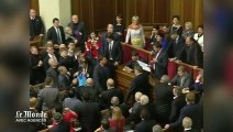 Une pluie de graines de sarrasin s'abat sur le premier ministre ukrainien