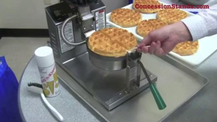 Using a Commercial Belgian Waffle Baker
