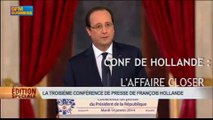 Conférence de Hollande: ses réponses sur l’affaire Closer - 14/01