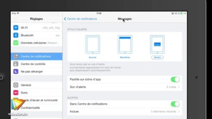Tutoriel iOS 7 pour les appareils mobiles : Régler le centre de notifications iOS7 | video2brain.com