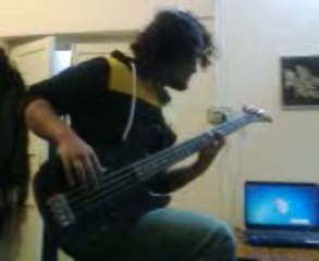 Playing bass
