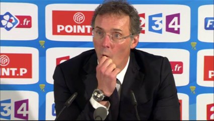 Conférence de presse Girondins de Bordeaux - Paris Saint-Germain (1-3) : Francis GILLOT (FCGB) - Laurent BLANC (PSG) - 2013/2014