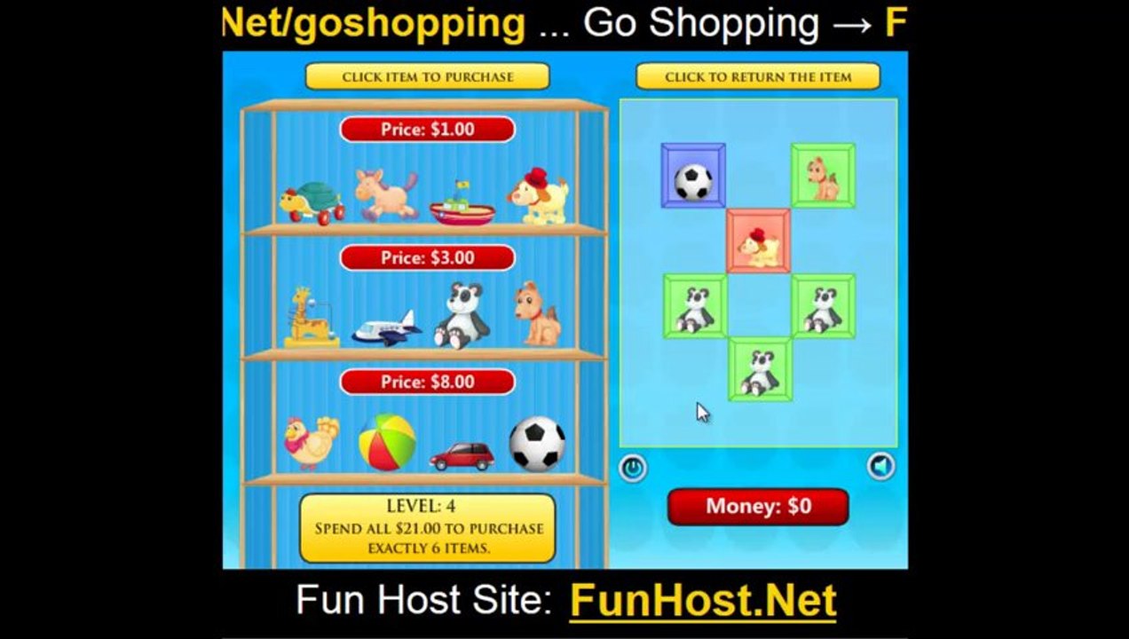 Jouer à aller faire du shopping - Jeu vidéo gratuit