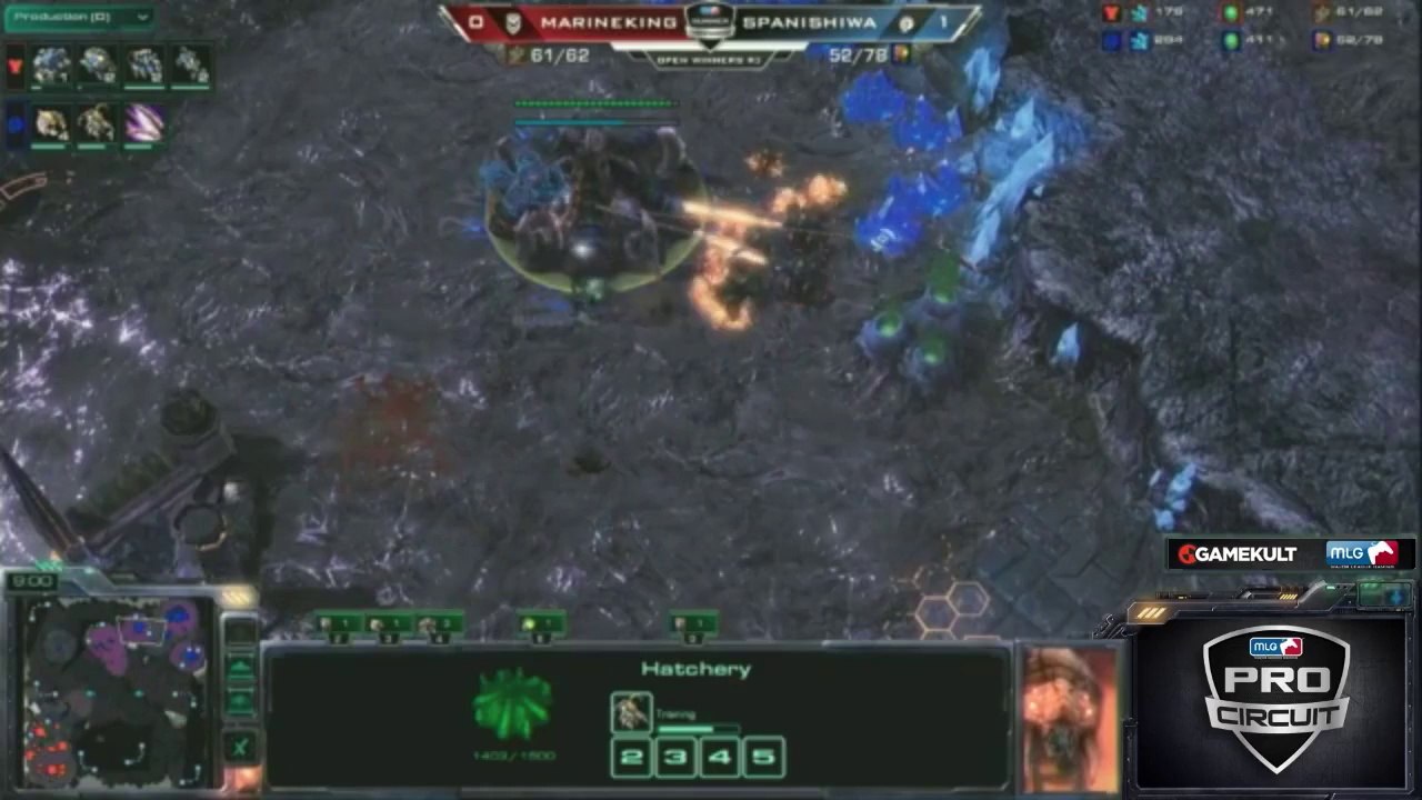StarCraft II : Wings of Liberty - MLG Raleigh - Spanishiwa vs MKP - Match 2