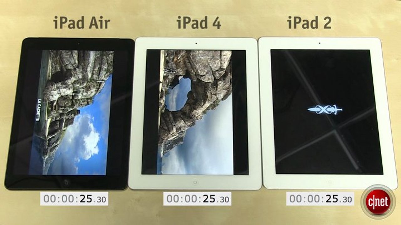 Test iPad Air vs iPad 4 vs iPad 2