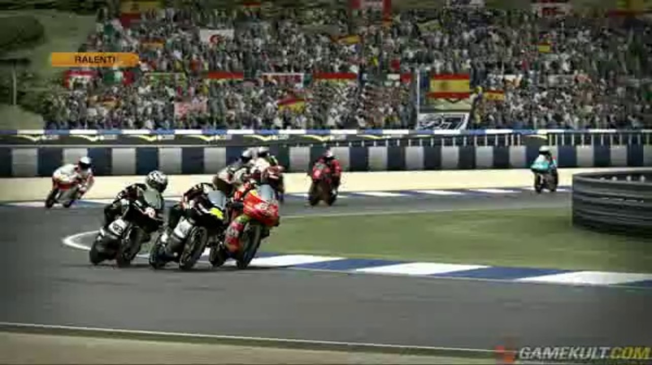 MotoGP 08 - Ralenti d'une bourre en 250cc - Vidéo Dailymotion