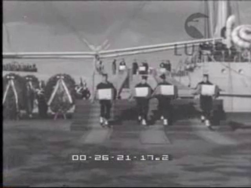 Tornano in patria le salme dei caduti di Cefalonia. Bari cerimonia per accogliere le salme dei caduti di Cefalonia a cui partecipano Einaudi e i due vicepresidenti delle Camere. - Cinegiornali - Scheda video - Cinecittà Luce