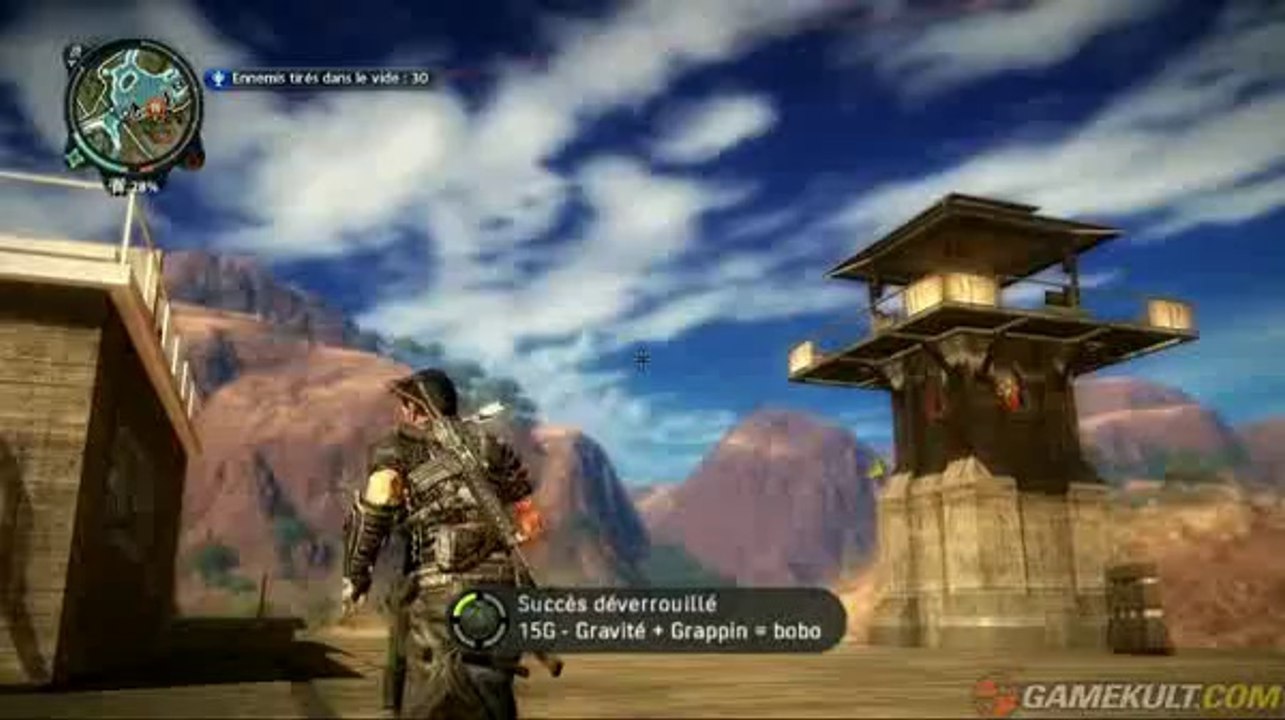 Just Cause 2 - Tirer un ennemi dans le vide