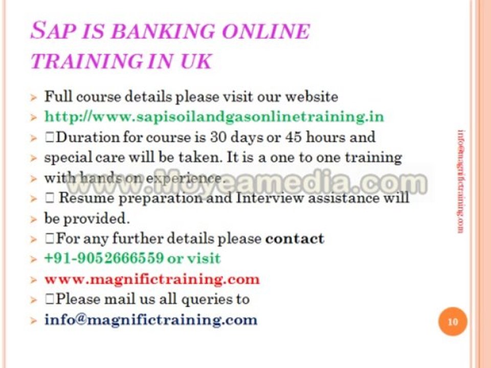 sap is banking online training in india in uk_1