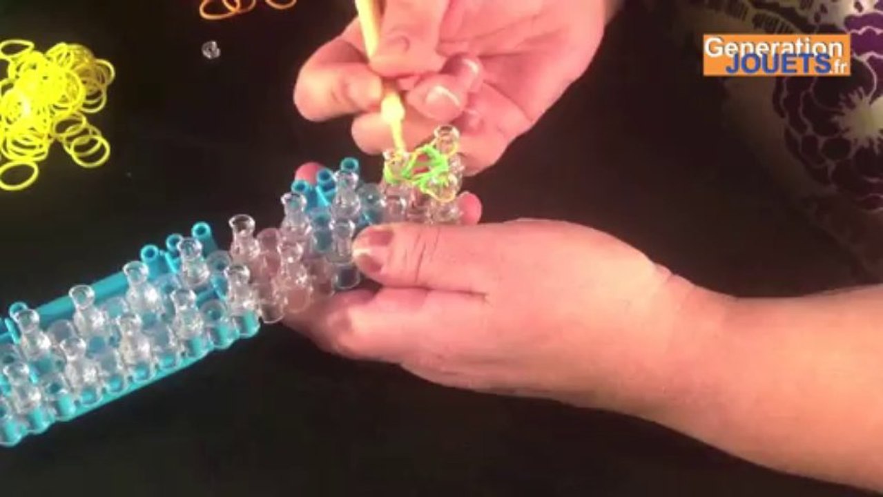 Créer un bracelet Rainbow Loom 3 branches