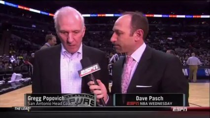 Gregg Popovich fait si peur aux journalistes qu'ils tirent à pile ou face pour l'interviewer