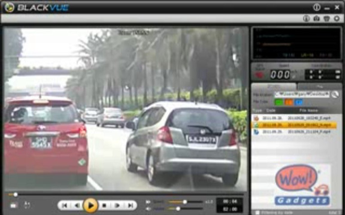 Zoom-in function with BlackVue Specialized software