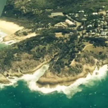 Aerial View of the Aftermath of North Stradbroke Fire