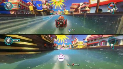 Sonic & All-Stars Racing Transformed - Course à plusieurs