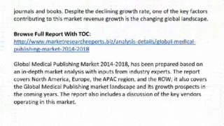 Global Medical Publishing Market 2014-2018
