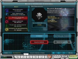 Galactic Civilizations II - Début de partie