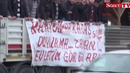 TIR dorsesinde eyleme gittiler