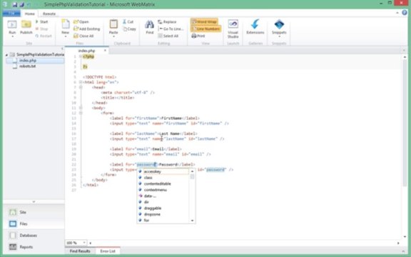 Php Form Validation Tutorial Simple Part 1/6