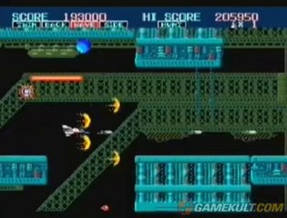 Thunder Force II - Vue d'au dessus