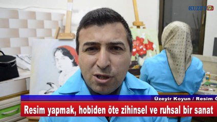 Resim yapmak, hobiden öte zihinsel ve ruhsal bir sanat