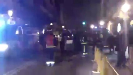 Antidisturbios detienen a un bombero - Madrid