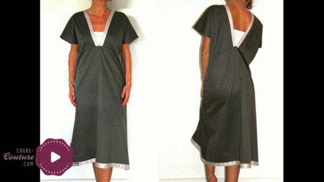 cours de couture - Apprendre à coudre une tunique bi-color pour femme - tuto de couture