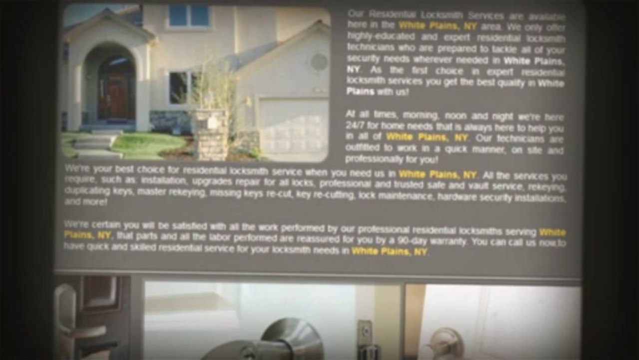 24/7 Locksmiths in White Plains NY. (914) 729-0913. Locksmith in White Plains.