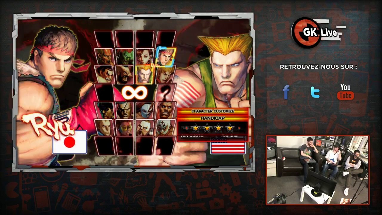 Street Fighter IV - GK Live spécial World Game Cup avec Ken Bogard (avec freeplay Street Fighter 4)