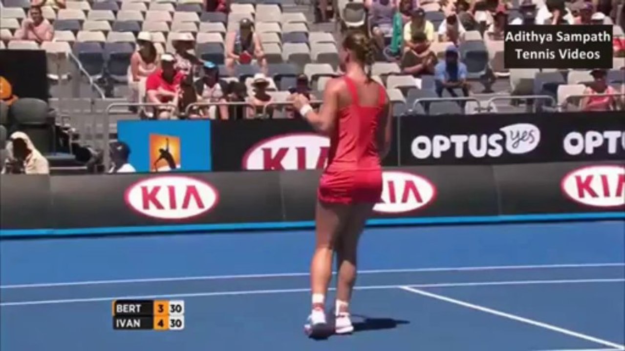 Ivanovic vs Bertens 2014  Australian Open Highlights