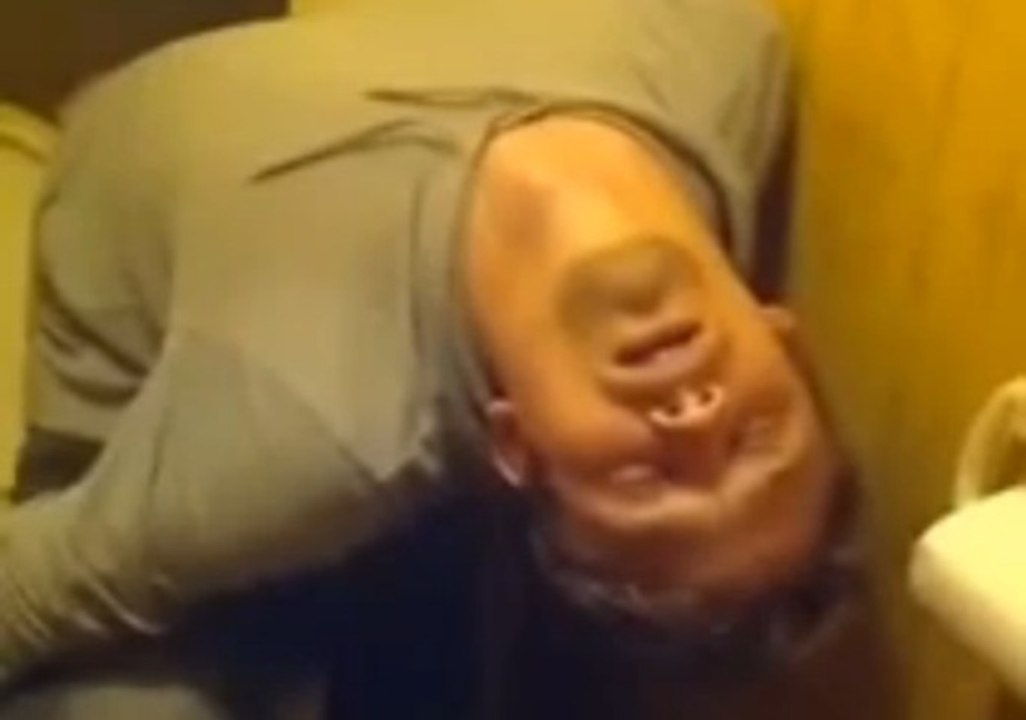 Drunk, he sleeps in the toilets!!! SO FUNNY!!