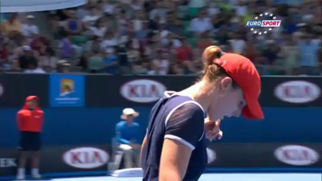 Alize Cornet tears