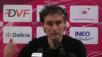 Conférence de presse d'Olivier Dall'Oglio avant RC Lens-DFCO