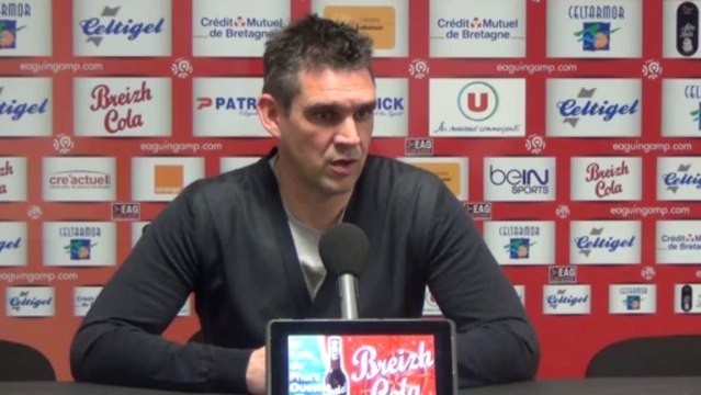 L1-J21 La conférence de presse de Jocelyn Gourvennec avant Lorient-Guingamp 2013 2014