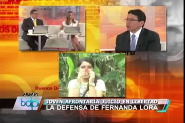 Defensa de Fernanda Lora Paz: Ella no es culpable, solo movió el cuerpo