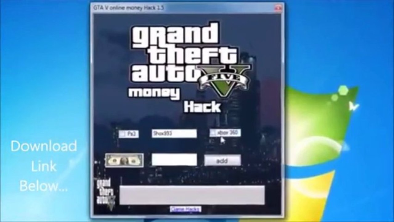 GTA 5 Online Money Hack Tool GTA V Pirater Argent