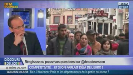 Compétitivité… et si on parlait déjà de l’Euro? dans Les décodeurs de l'éco – 16/01 3/5