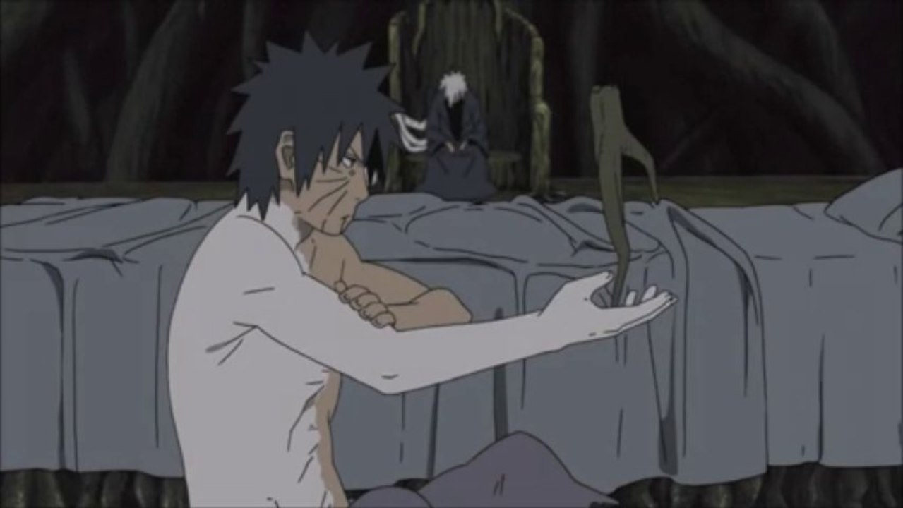 Obito Trains with Zetsu in Madara's refuge (Naruto Shippuden 345)