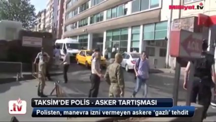 Taksimde Asker - Polis Tartışması