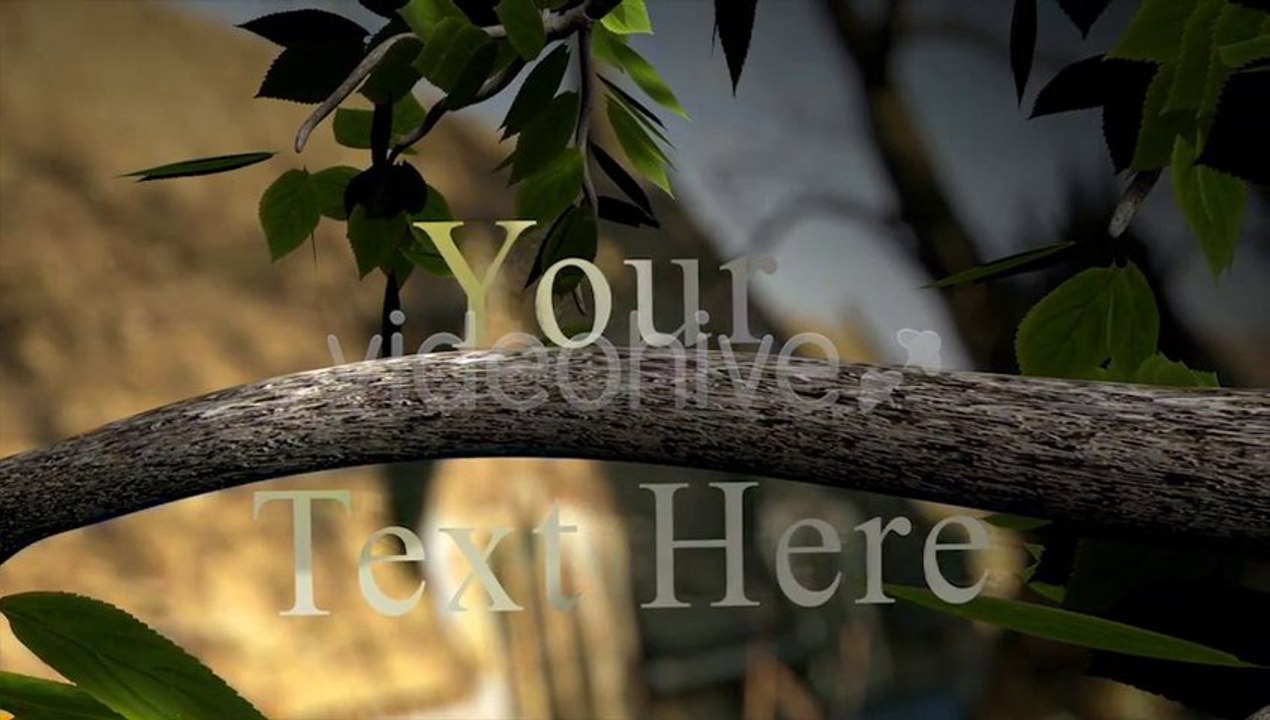 Green Branch Logo Opener - After Effects Template