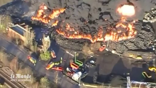 Angleterre : un gigantesque incendie de pneus visible depuis l'espace