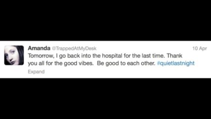 Les derniers tweets d'une femme atteinte d'un cancer du cerveau!