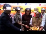 Neha Dhupia was looking hot at the inaugration of IITT 2014 Exhibition