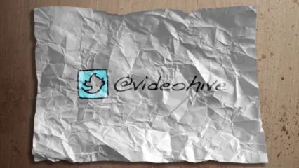 Crumpling Paper and Foil Logo Reveal - After Effects Template