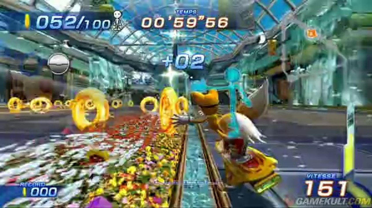 Sonic Free Riders - Tails récolte des pièces